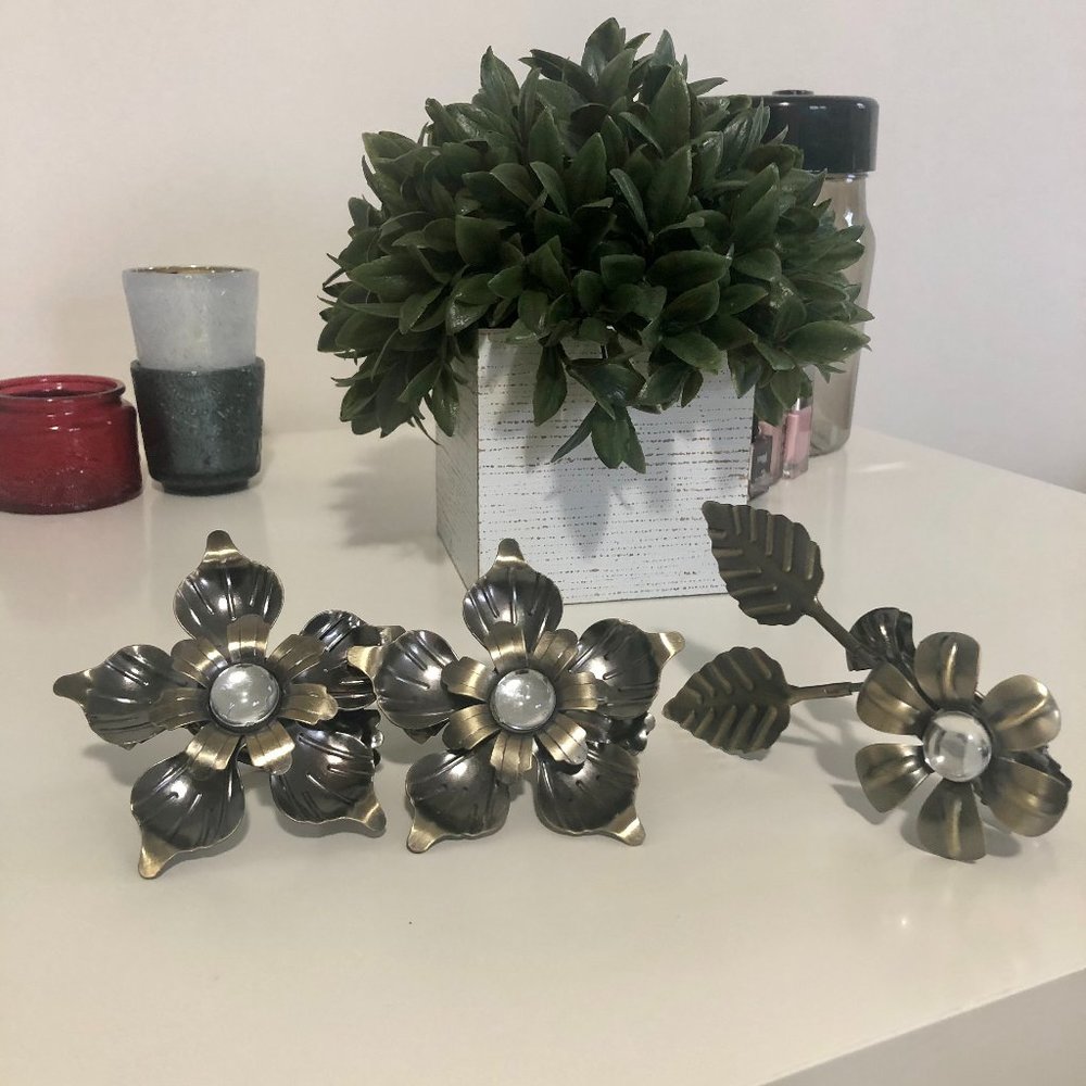 Flower Clip Curtain Tieback (Set of 3)